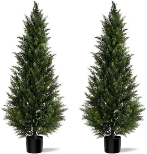 Outdoor Artificial Cedar Topiary Tree 5ft