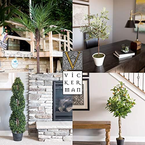 Vickerman 24 Inch Artificial Cedar Topiary Potted Bush