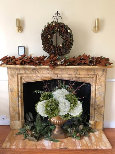 5 Pcs 20 Inch Artificial Hydrangeas with Dried Touch