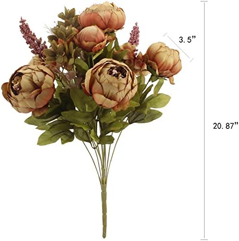 Duovlo Artificial Peony Silk Flowers Wedding Home Decor