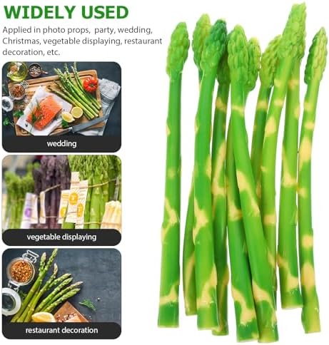DECHOUS 10Pcs Artificial Asparagus Display Props