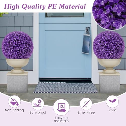 Goplus 175 Inch Artificial Topiary Balls Set of 2