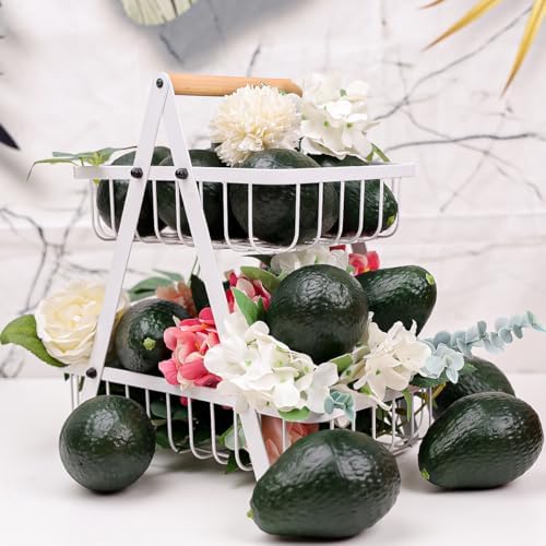 Gresorth 6pcs Artificial Lifelike Avocado Decoration