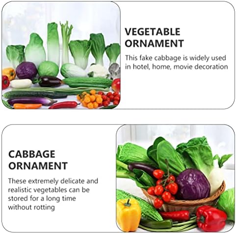 iplusmile Artificial Purple Cabbage Home Decor