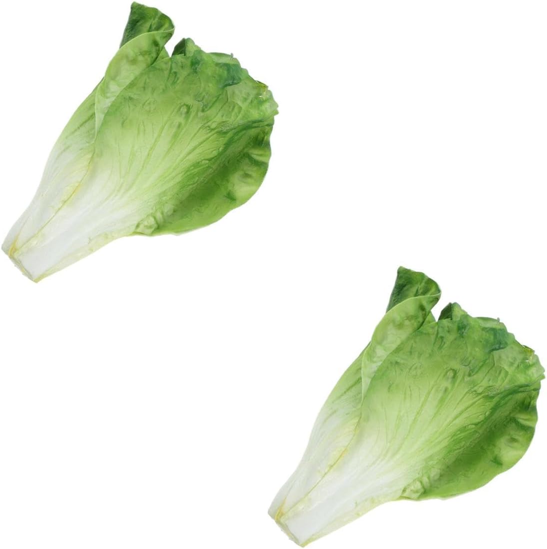 LUOZZY 2pcs Artificial Vegetable Model Fake Lettuce Decoration