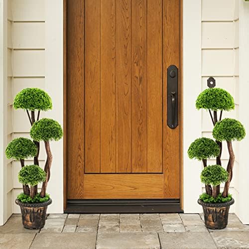 Goplus Artificial Cypress Topiary Ball Tree 2 Pack 3 Ft