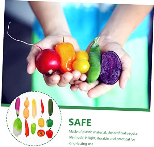 12pcs Lifelike Vegetable Models for Display and Photography