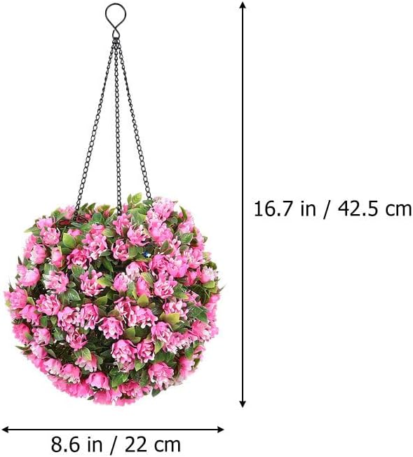 DOITOOL Hanging LED Solar Topiary Ball