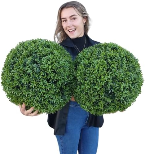 365 Curb Appeal Set of 2 Large Topiary Balls