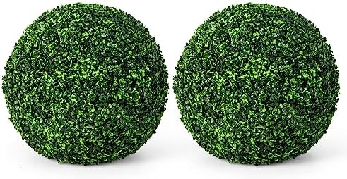 Goplus 2PCS 19 Inch Artificial Topiary Ball Set