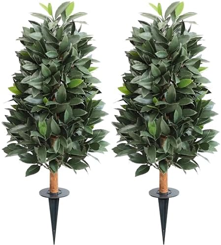 Momoplant Artificial Topiary Trees Set of 2 35Inch