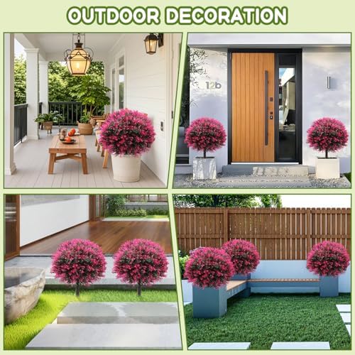 AXHJ 23 Incher Set of 2 Artificial Boxwood Topiaries