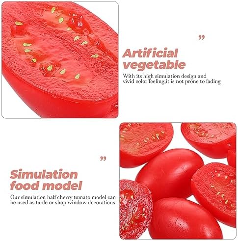 TOYANDONA 10PCS Lifelike Cherry Tomato Artificial Decor Models