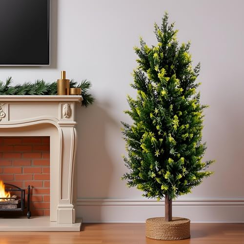 Fonyick Artificial Cypress Topiary Tree Set of 2