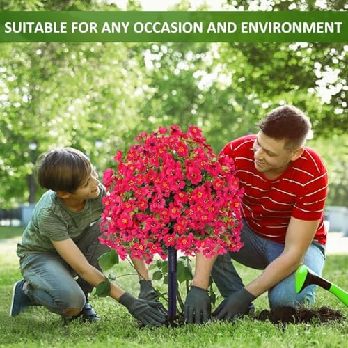 236in Artificial Violet Topiary Tree with Ground Spikes 1
