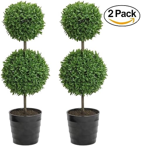 Admired By Nature Artificial Topiary Plants 2 Pack