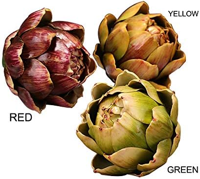 4pcs Lifelike Artificial Artichoke Decor for Home Kitchen Party