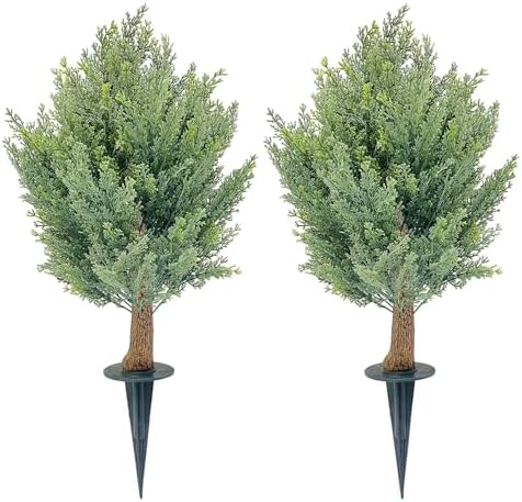 30 Artificial Cypress Topiary Ball Trees Set of 2