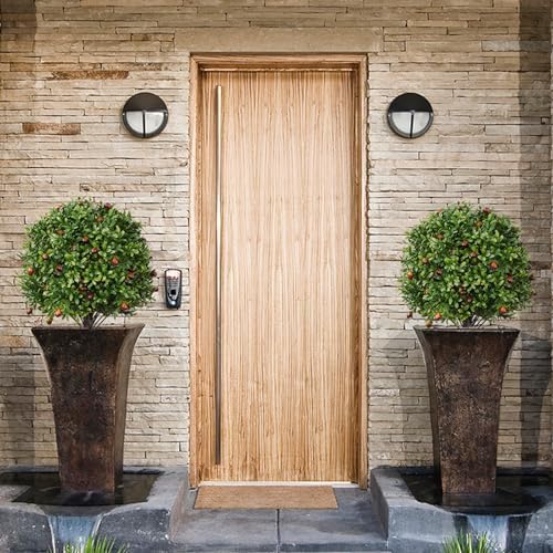 2 Pack 173 Artificial Boxwood Olive Topiary Trees with LED Lights