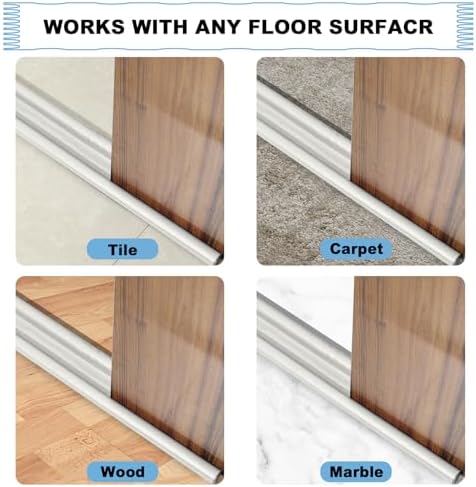 Double Door Draft Stopper 37 Inch Soundproof Windproof
