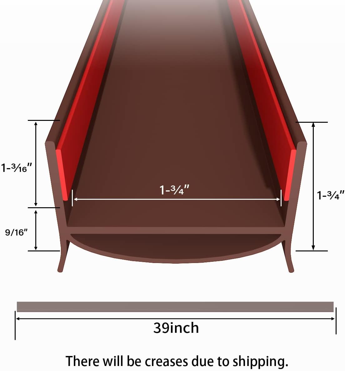 2 Pack Door Draft Stopper 39 Inch Cuttable Seal