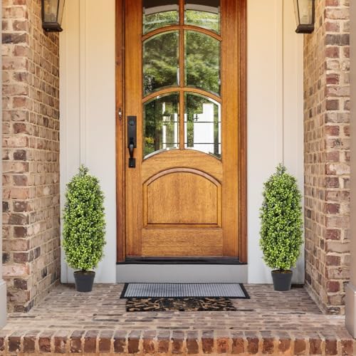 3ft Artificial Boxwood Topiary Trees Set of 2