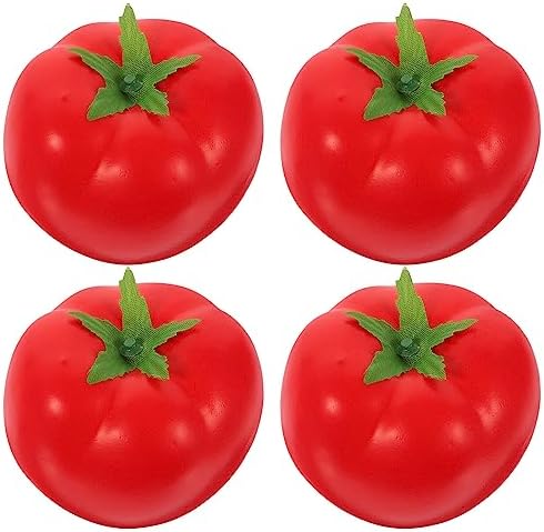 Zerodeko Artificial Tomatoes 4Pcs Realistic Decor