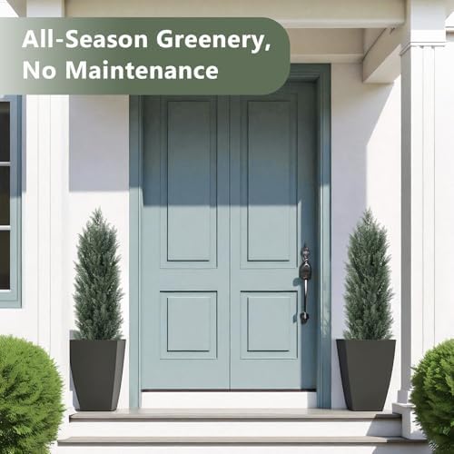 THE BLOOM TIMES 4ft Artificial Topiary Trees 2 Pack 1