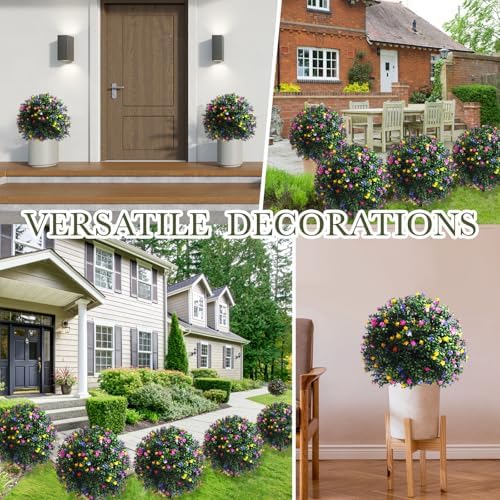 Yunlly Artificial Topiary Boxwood Balls Set of 2