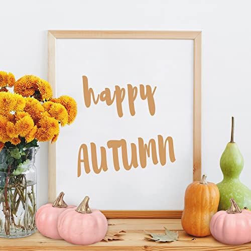 Whaline Artificial Pink Pumpkins 12pcs Bulk Fall Decor