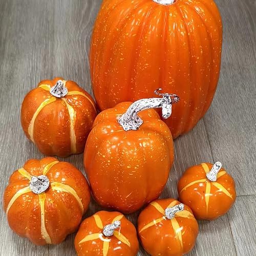 Keebgyy Halloween Pumpkin Ornament Set