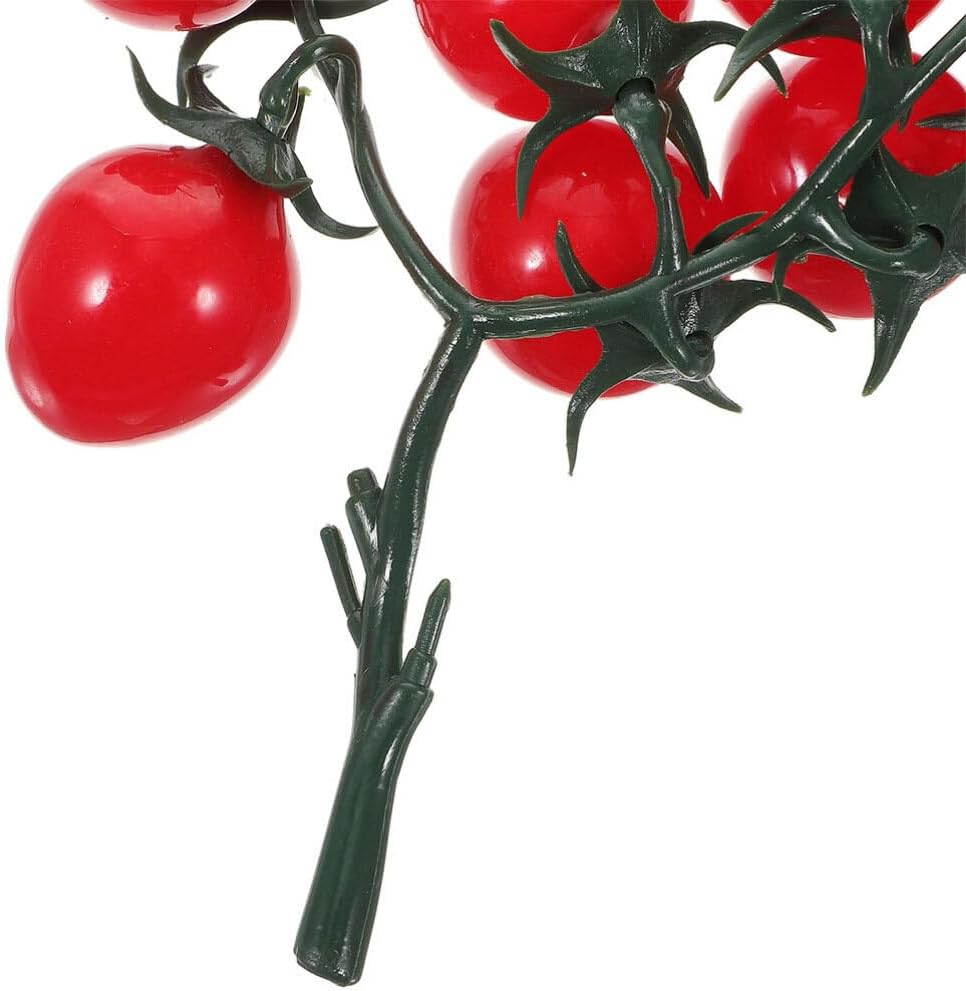 Alipis Artificial Red Cherry Tomatoes Decor Props