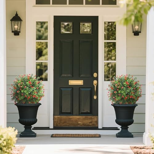 24 Inch Artificial Boxwood Topiary Set of 2