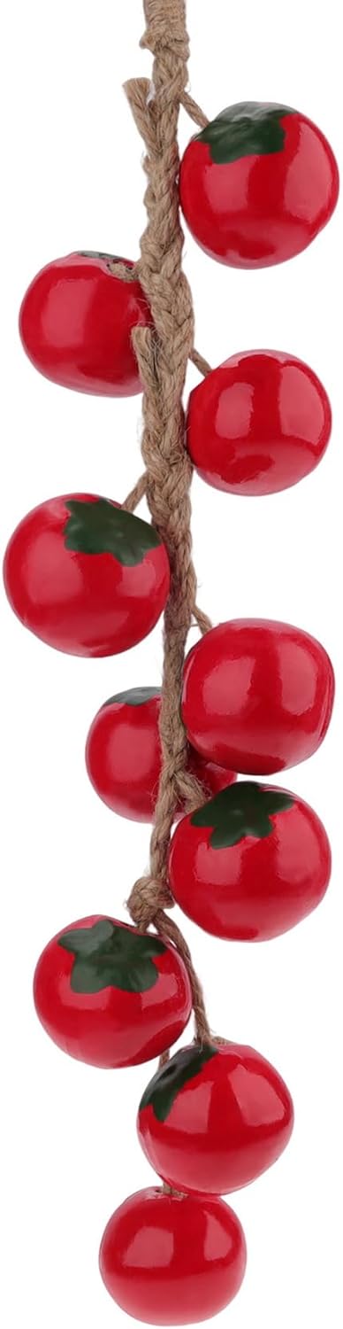 Woration Artificial Red Tomato Garland 1 Pack