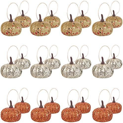 Syhood 24 Pcs Fall Thanksgiving Pumpkin Decorations