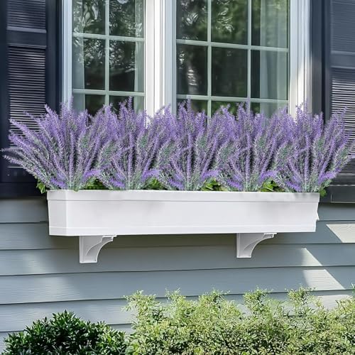 TURNMEON 20 Bundle Artificial Lavender Flowers UV Resistant