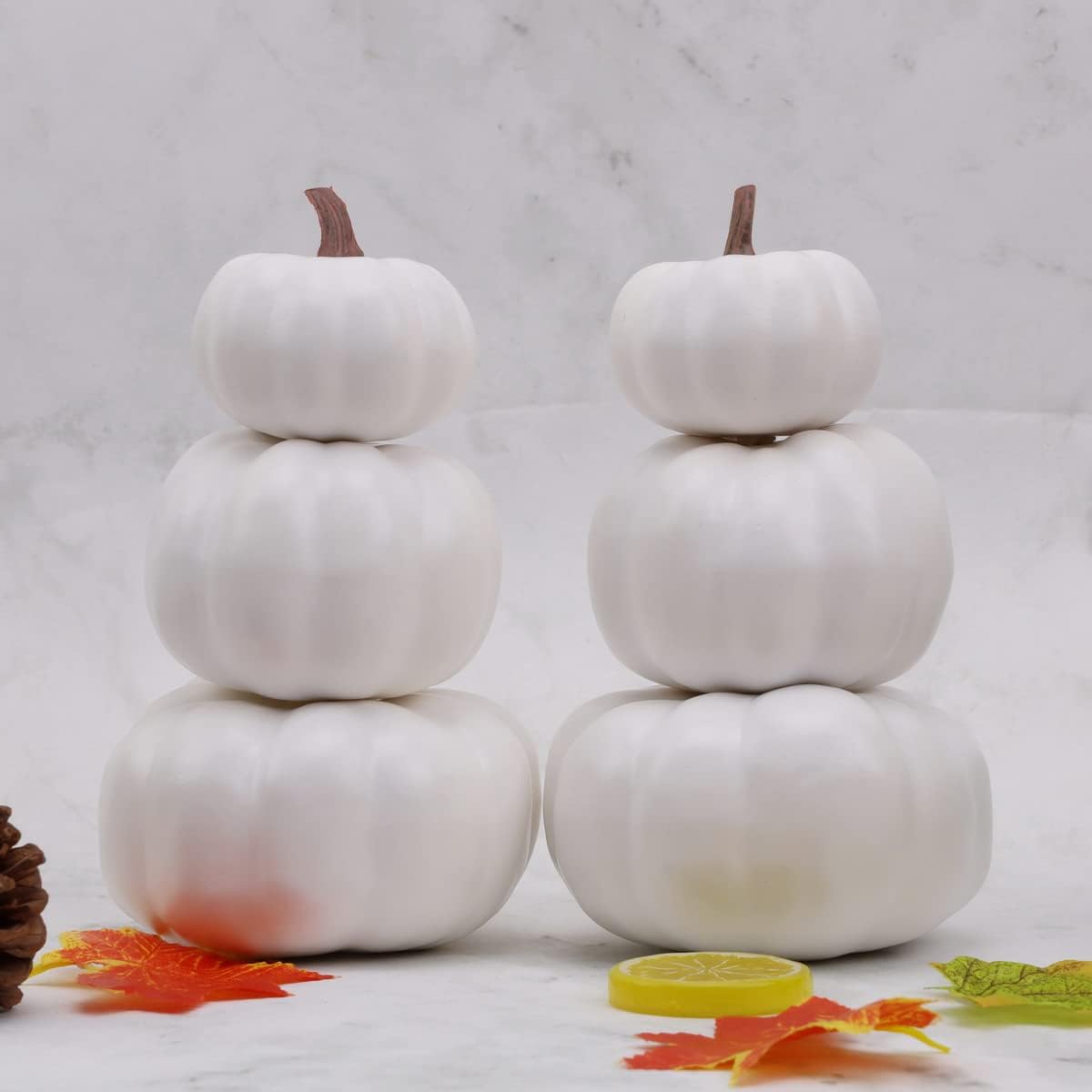 Gresorth Stacked Fake Pumpkin Decor Towel