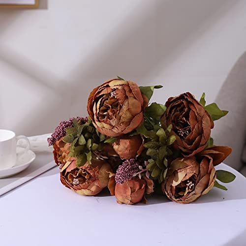 Duovlo Artificial Peony Silk Flowers Wedding Home Decor