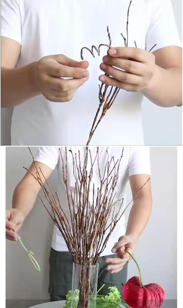 5PCS Artificial Curly Willow Branches for Decor