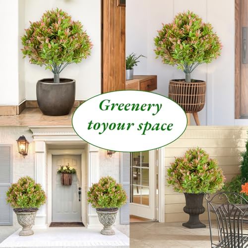 GarveeHome 236 Inch Artificial Topiary Tree Set of 2