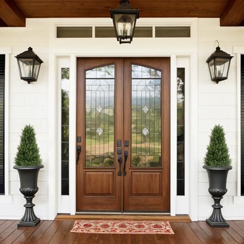 36 Inch Artificial Cedar Topiary Trees Set of 2