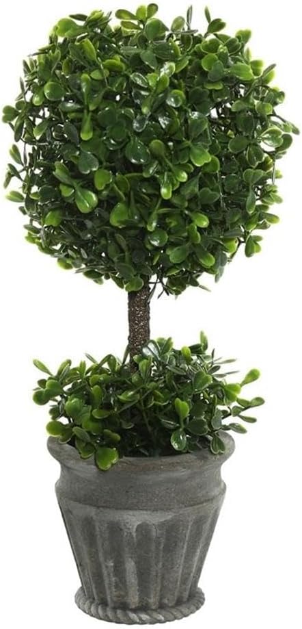 Vickerman 13 Inch Artificial Boxwood Topiary in Pot