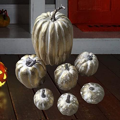 7pcs Fall Decor Pumpkins Artificial Autumn Decorations