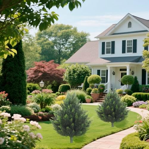 Rs Ceder Artificial Topiary Cedar Tree 32 Inch 2 Pack