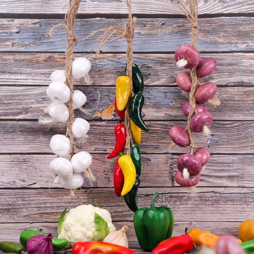 Gresorth Artificial Garlic Hanging Decor String