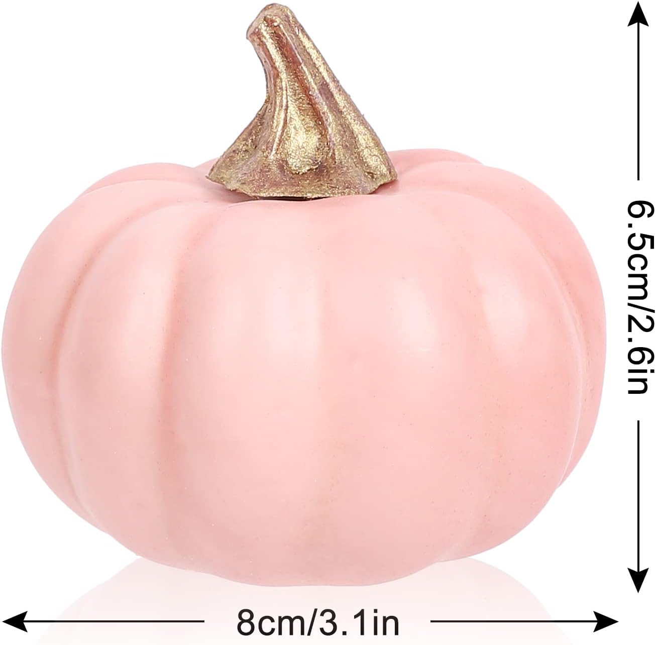 Whaline Artificial Pink Pumpkins 12pcs Bulk Fall Decor
