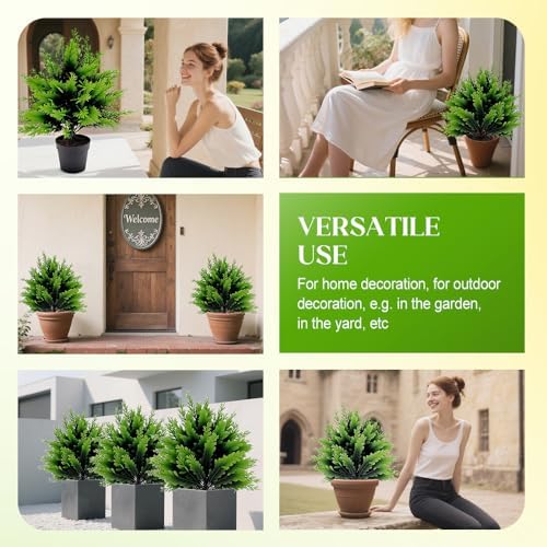 UV Resistant Artificial Cedar Topiary Ball Tree 1 PCS