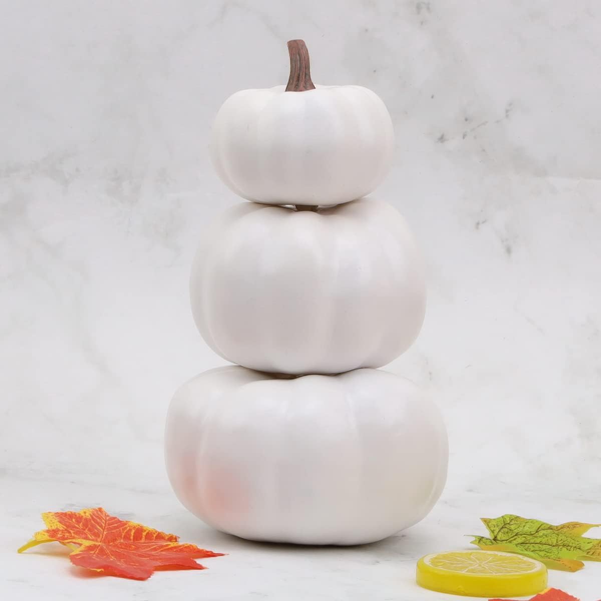 Gresorth Stacked Fake Pumpkin Decor Towel
