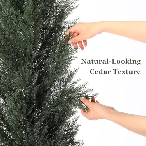 THE BLOOM TIMES 6ft Artificial Topiary Trees Set of 2