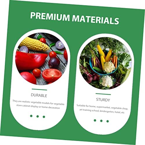 12pcs Lifelike Vegetable Models for Display and Photography